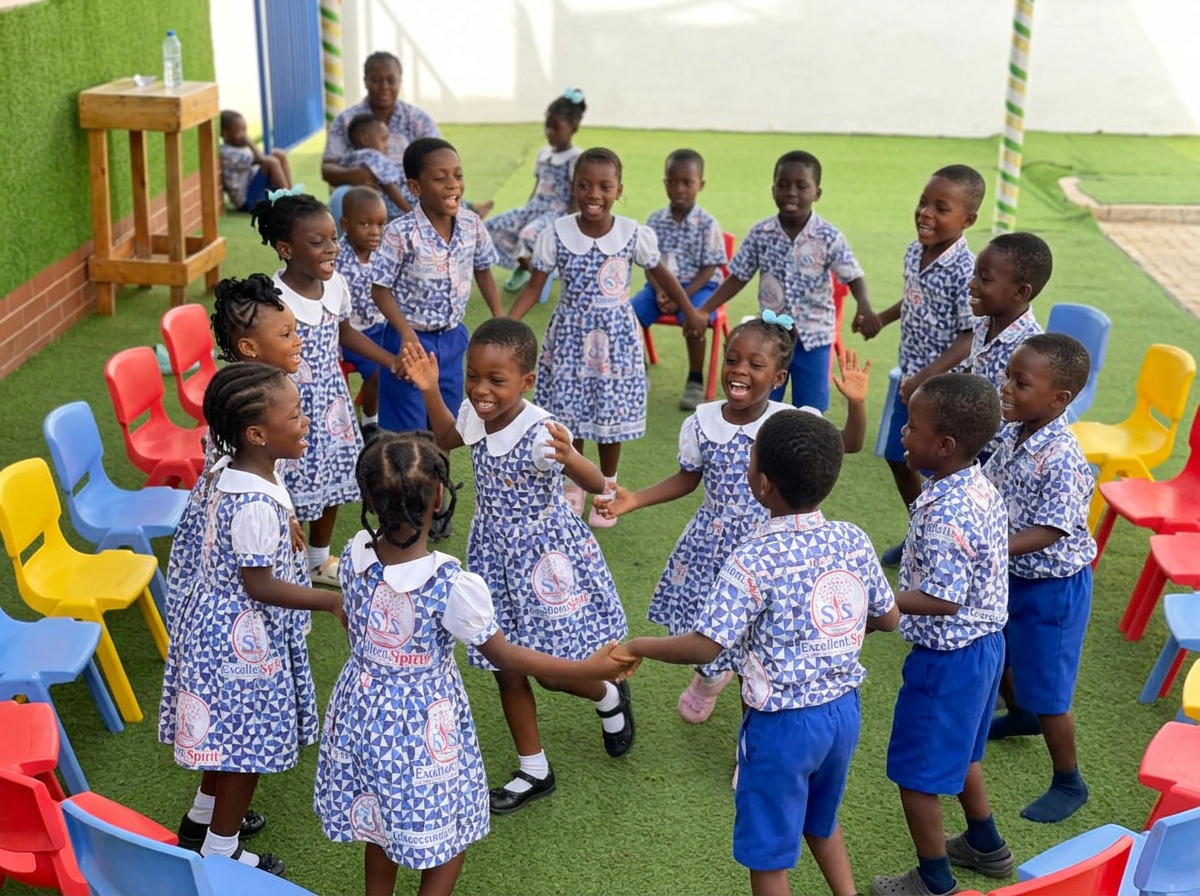 Children at play during break time